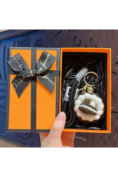 Generic Original crochet colorful cake keychain cute cartoon macaron couple b...