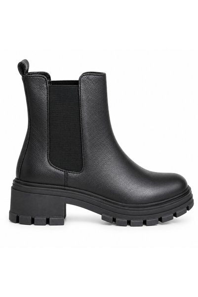 Castle Black Wintera Black Genuine Leather Women's Boots