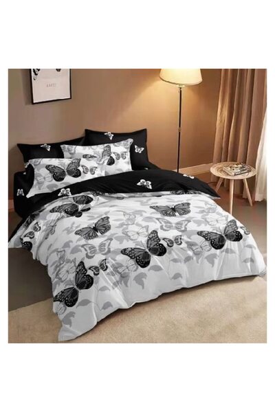 Johny Home Pucioasa Bed Linen, Satin Cotton, 7 Pieces, 1 Person, 225x250cm, B...