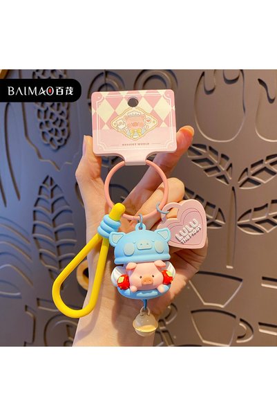 Generic Original Cartoon Canned Pig Lulu Dessert Keychain Doll Pendant Cute C...