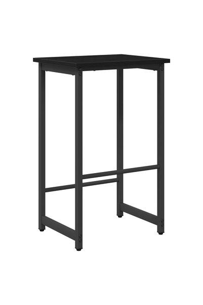 vidaxl Scaun de bar Stejar Negru 40 x 32 x 64 cm Lemn prelucrat