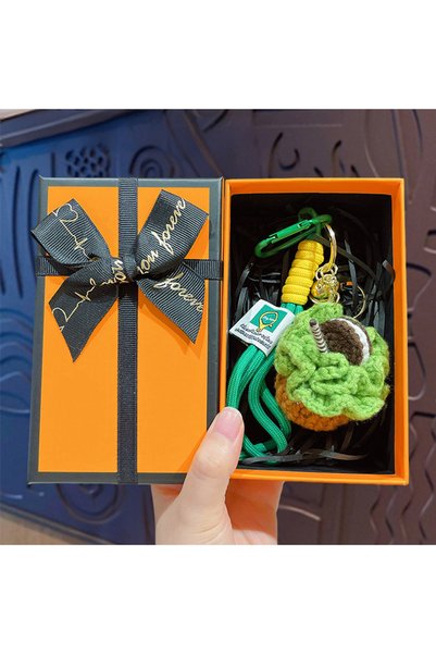 Generic Original crochet colorful cake keychain cute cartoon macaron couple b...