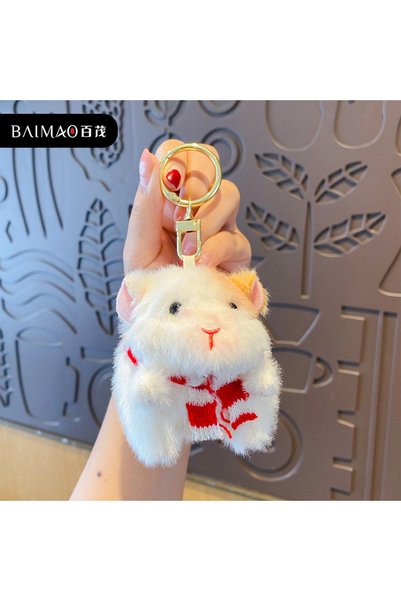 Generic Original Cute Scarf Guinea Pig Plush Doll Keychain Pendant Cartoon To...