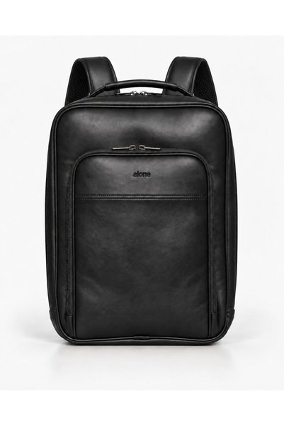 Alone Rucsac pentru laptop din piele ecologică / sintetică, 17 inci, rezisten...