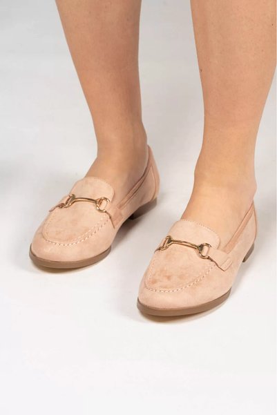 Marilyn Boutique Μοκασίνι Σουέτ Αλυσίδα