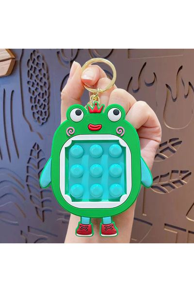 Generic Creative Crown Frog Pinch Key Chain Cartoon Decompression Car Bag Key...