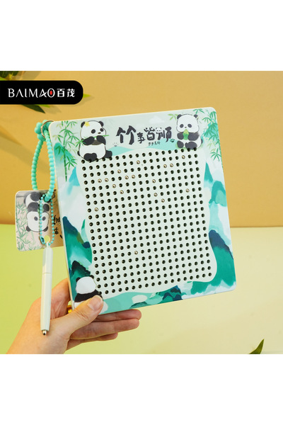 Generic Original Bread Puppy Magnetic Steel Ball Drawing Board Keychain Creat...
