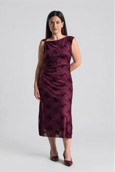 Marilyn Boutique Φόρεμα Αμάνικο με Διακοσμητικό Στοιχείο