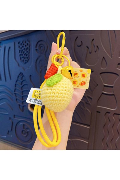 Generic Woolen Finished Product Avocado Mango Keychain Pendant Car Bag Box De...