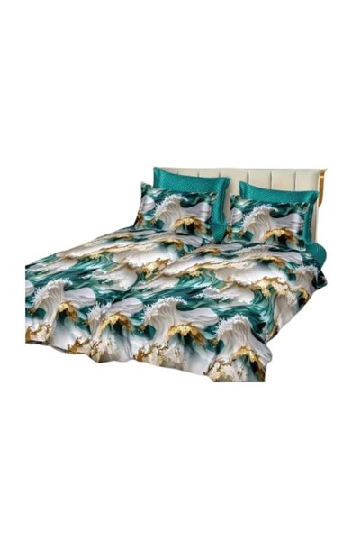 Johny Home Pucioasa Lenjerie de pat, 7 piese, fără elastic, 1 persoană, 160x2...