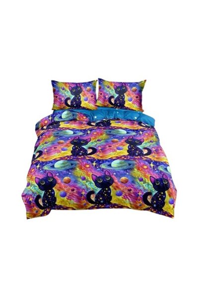 Johny Home Pucioasa Bed linen, 2 people, 4 pieces, 240x250 cm, Unique kitten ...