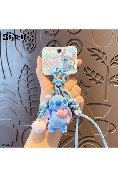 Generic Cartoon Flocked Heart Hug Keychain Exquisite Cute Plush Toy Couple Ba...