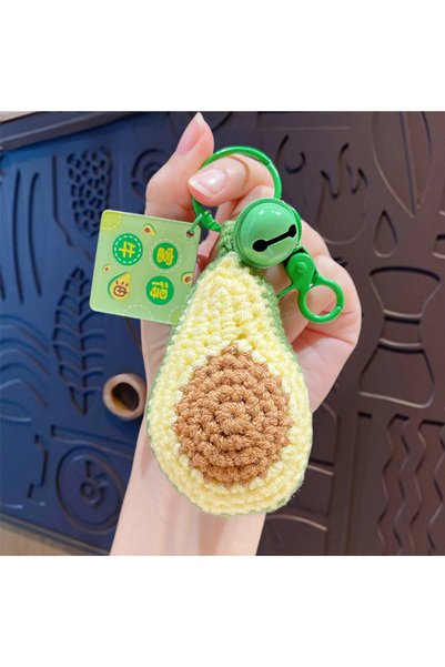 Generic Woolen Finished Product Avocado Mango Keychain Pendant Car Bag Box De...