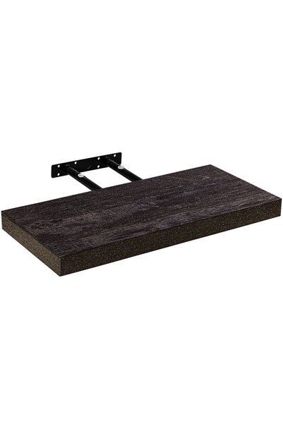 STILISTA Raft de perete, 70 cm, lemn rustic inchis