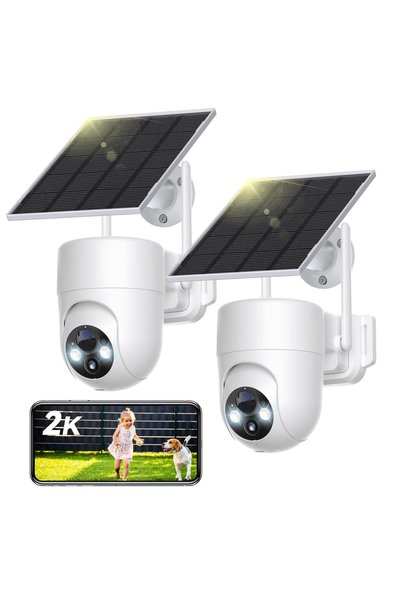 GENERAL Sehmua 2K Outdoor Security Cameras (2-Camera Kit), 2.4Ghz Wifi Outdoo...