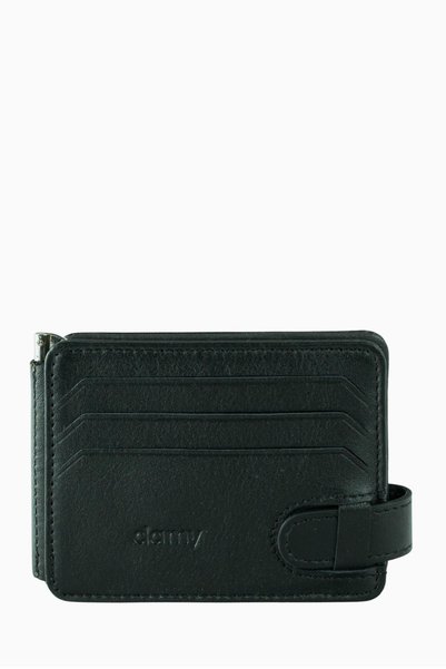 DAMY Genuine Leather Horizontal Men's Card Holder 508 - Black