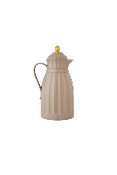 LAMASAT Thermos with Striped Accents 1 L - 1 L - Beige