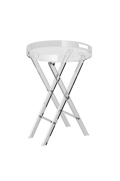 VEVOR Masă acrilică, Dimensiune produs: φ400 x 580 mm, Material principal: Ac...