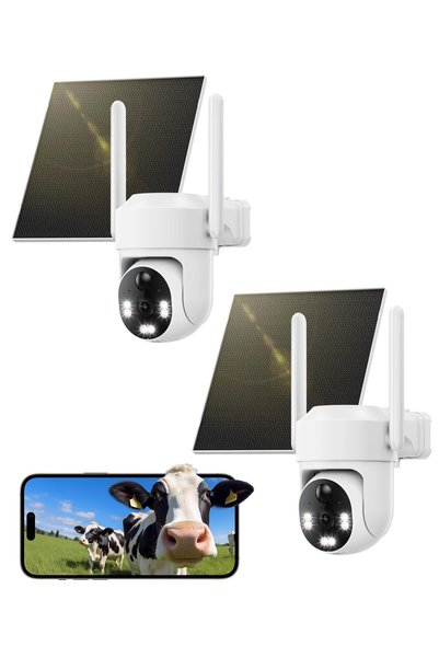 GENERAL Sehmua 2K Outdoor Security Cameras (2-Camera Kit), 2.4Ghz Wifi Outdoo...