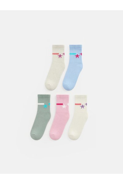 LC Waikiki Embroidered Girls' Socks from Uzg Store for Style Enthusiasts, Pac...