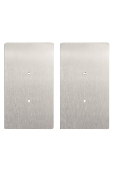 inox Set de 10 plăci din oțel inoxidabil, 75x132x2mm