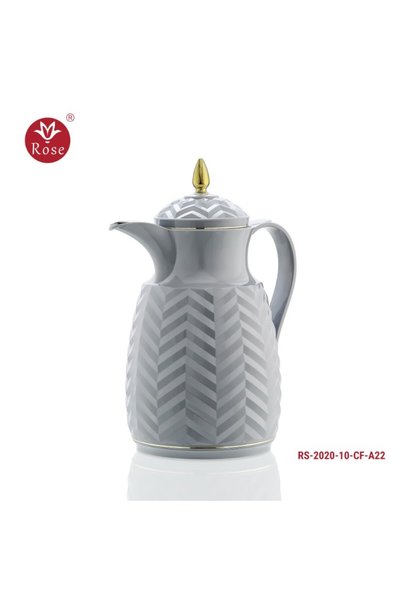 Rose Ceramic Coffee Thermos - Rs-2020-Cf - Sky Blue - 1.50 Liter