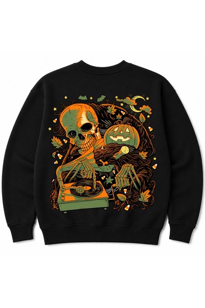 Rabona Fashion Spooky – Halloween DJ: Φούτερ διπλής όψης με μοτίβα κολοκύθας ...