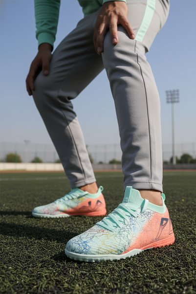 Playup Unisex Turf Shoes GH-252-153 Mint-Salmon