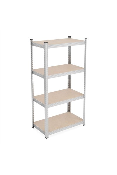 Relaxdays Galvanized metal shelf Relaxdays, 4 tiers, 138x70x40 cm, 200 kg cap...