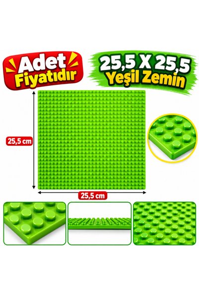 kumkumticaret 25.5 x 25.5 Green Background (price per piece)
