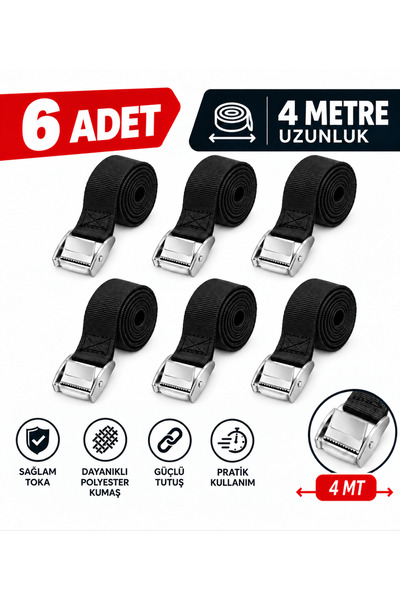 Beka Halat Clip-On Tensioning, 4 meters (6 pieces)