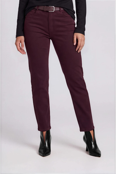 Marilyn Boutique Παντελόνι Τζιν Βαμβακερό με Ζώνη