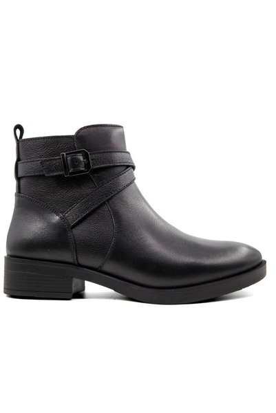 Castle Black 21899 Genuine Leather Black Women's Boots