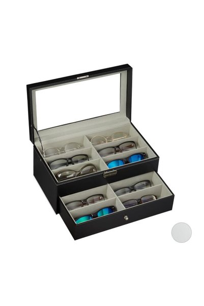 Relaxdays Glasses Box for 12 Spectacles