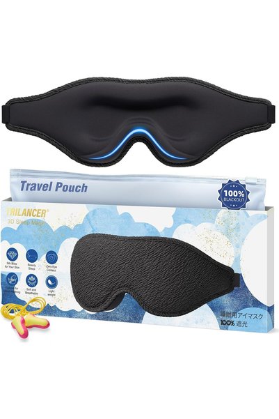 Trilancer 2026 Innovative Sleep Masks, 3D 99.99% Light Blocking Design, Comfo...