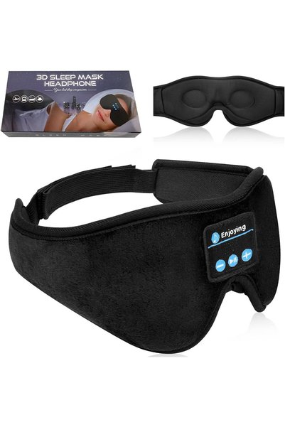 Generic [Upgrade] Sleep Headphones Bluetooth 5.0 Wireless 3D Eye Mask, Washab...