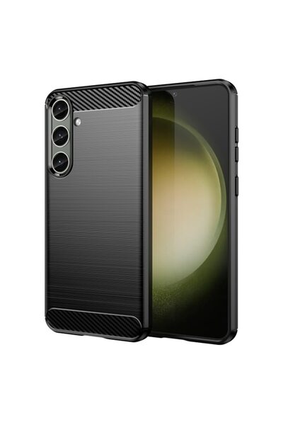 Techsuit Husă compatibilă cu Samsung Galaxy S24 Plus, silicon carbon, negru
