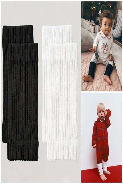 COTENCONCEPT 2 Pairs of Baby Corded Fabric Knit Leggings (6–36 Months)