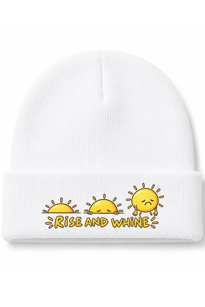 Rabona Fashion Rise and Whine – Căciulă amuzantă din tricot, cu model de cari...
