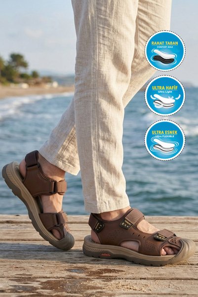 Voyager Men's Sandals E337 Brown