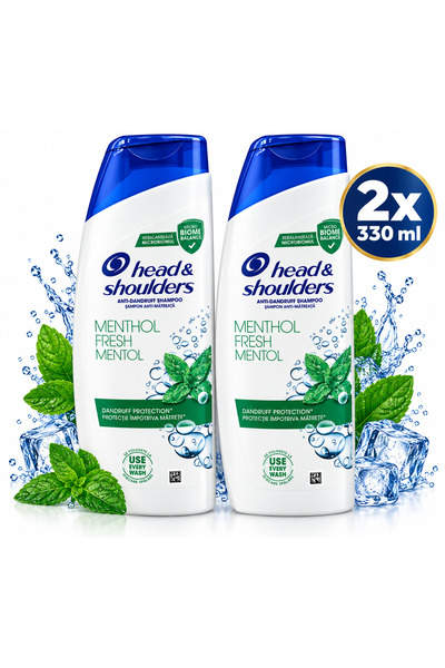 Generic Brand Set 2x 330 ml șampon menthol H&S