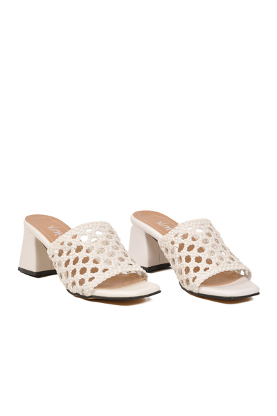 AYAKMOD Women's Slippers 019612 White