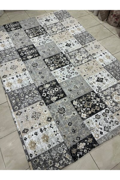 Yarençeyiz Patterned Rug Cover (No Rubber) - Fleece-lined, 6 m²