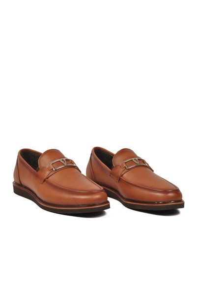 Voyager Men's Casual Shoes, Genuine Leather, 5768, Taba