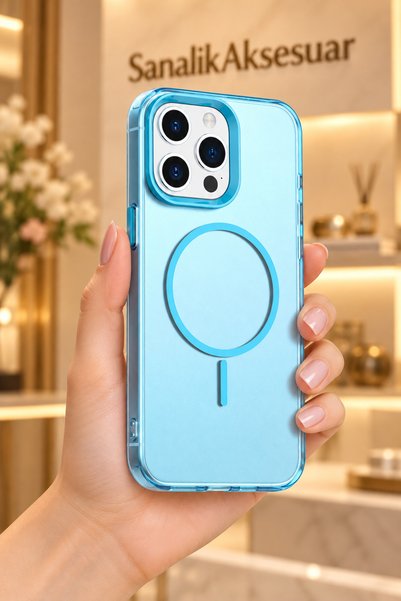 sanalikaksesuar غطاء هاتف فاخر متوافق مع iPhone 14 Pro Max، يتميز بتقنية MagS...