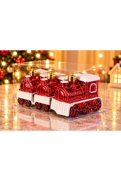 XTRIKE ME New Year's Tree Hanging Ornaments, Set of 3, Alk6001