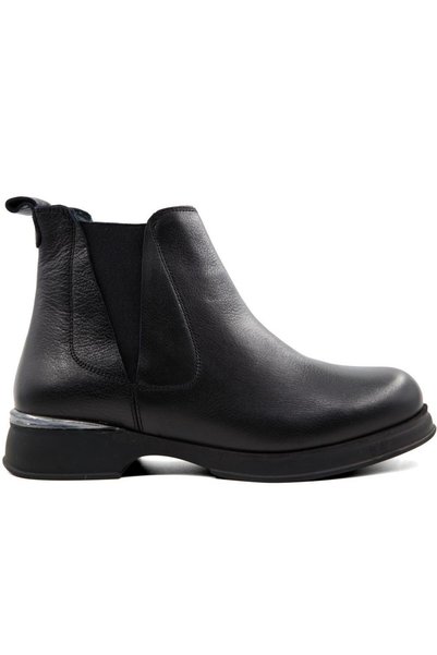 Castle Black 37154 Genuine Leather Black Women's Boots
