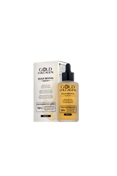 GOLD COLLAGEN Ser revitalizant pentru scalp cu cheratină hidrolizată, Gold Co...