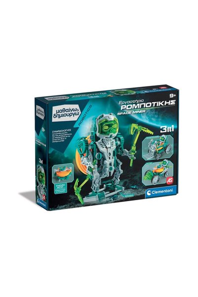 CLEMENTONI AS Learn & Create Robot minier spațial 3-în-1 Laborator de robotic...