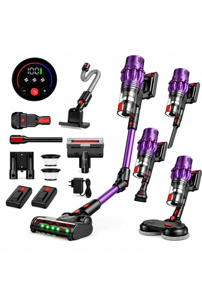 Vivendo Aspirator Vertical Fara Fir 650W 48 kPa Autonomie 60 Minute 2 Acumula...